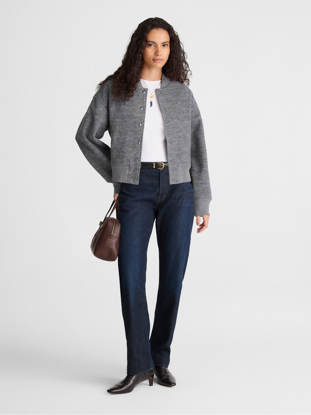 Madewell The Petite Dean Easy Straight Jean SoftDrape Foundry Wash 27P - Picture 3 of 11